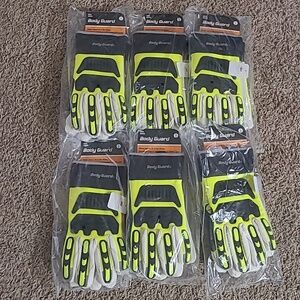 Body guard safety gear winter gloves size Large Set Of 6